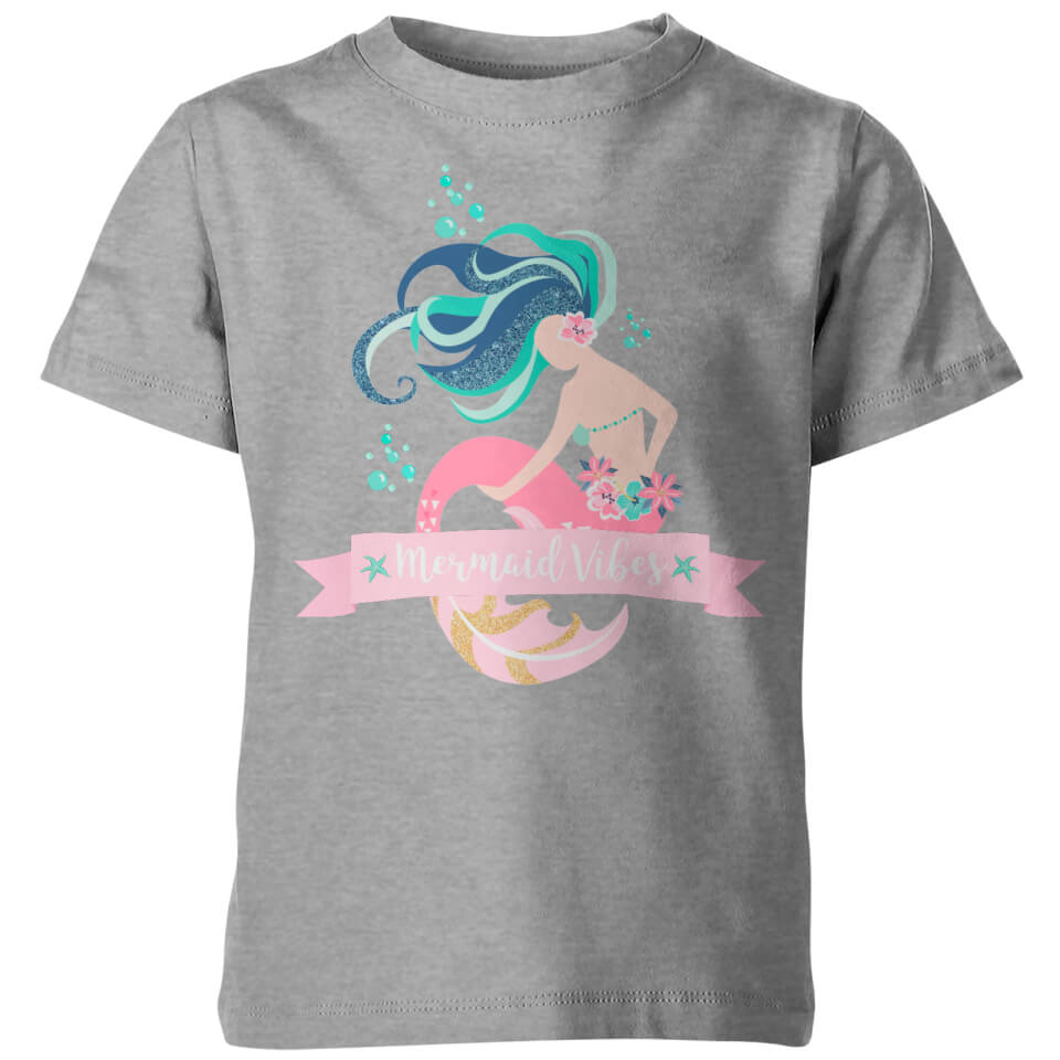My Little Rascal Mermaid Vibes Kids' Grey T-Shirt