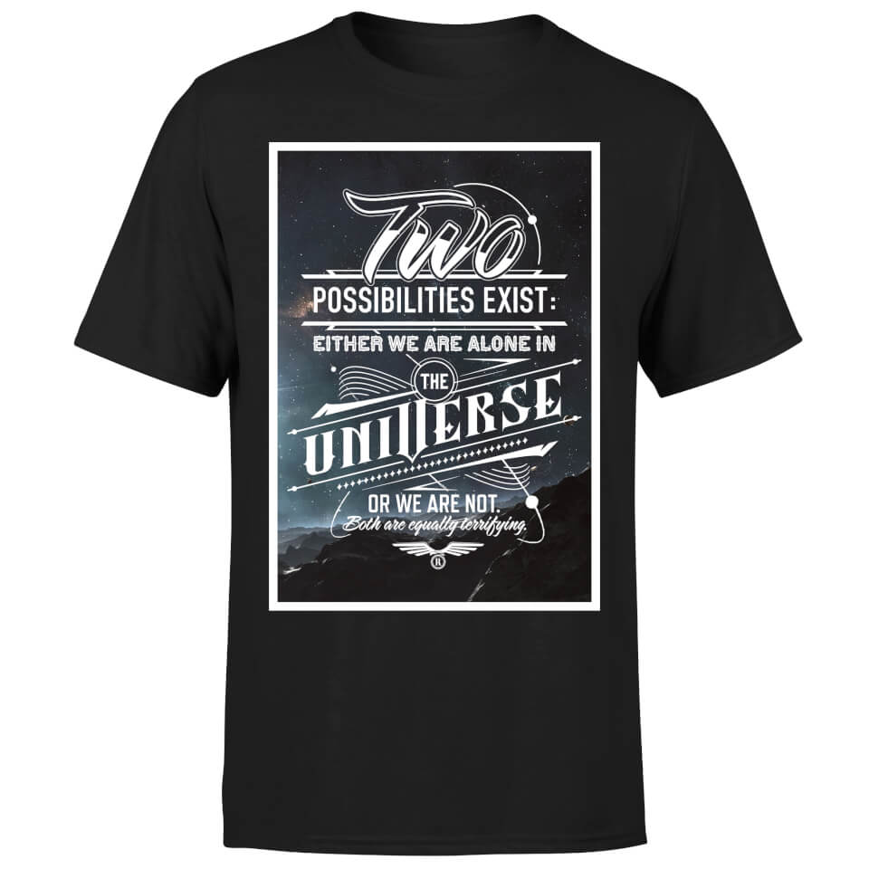 Two Possibilities Exist Men's Black T-Shirt
