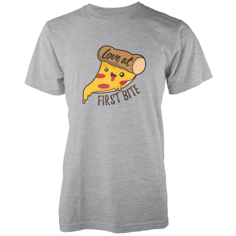 Kawaii Love At First Bite Grey T-Shirt