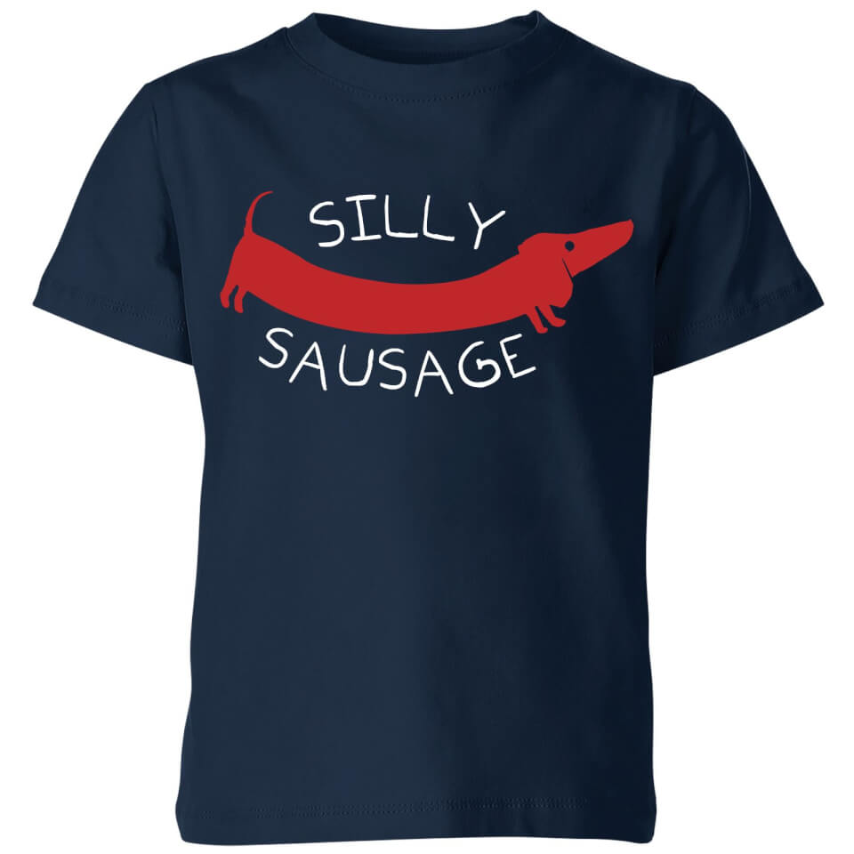 My Little Rascal Silly Sausage Kids' T-Shirt - Navy