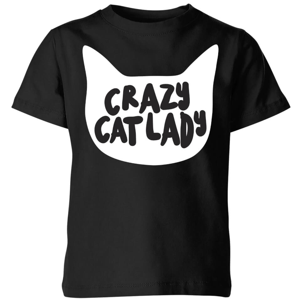 Crazy Cat Lady Kids' T-Shirt - Black