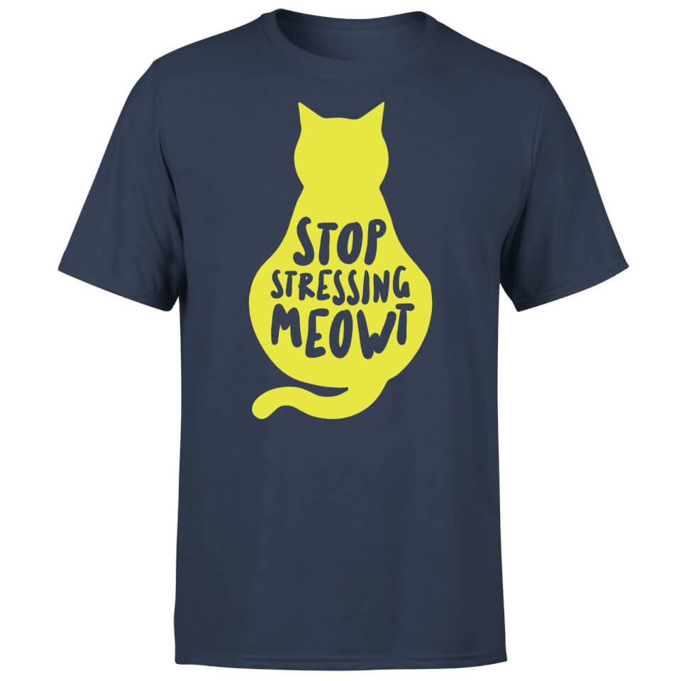 Stop Stressing Meowt T-Shirt - Navy