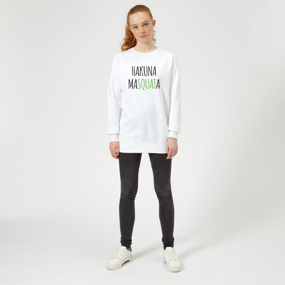 Hakuna MaSquata Women's Sweatshirt - White 1