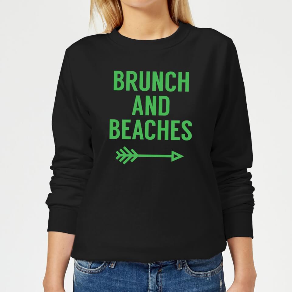 Brunch and Beaches Women's Sweatshirt - Black