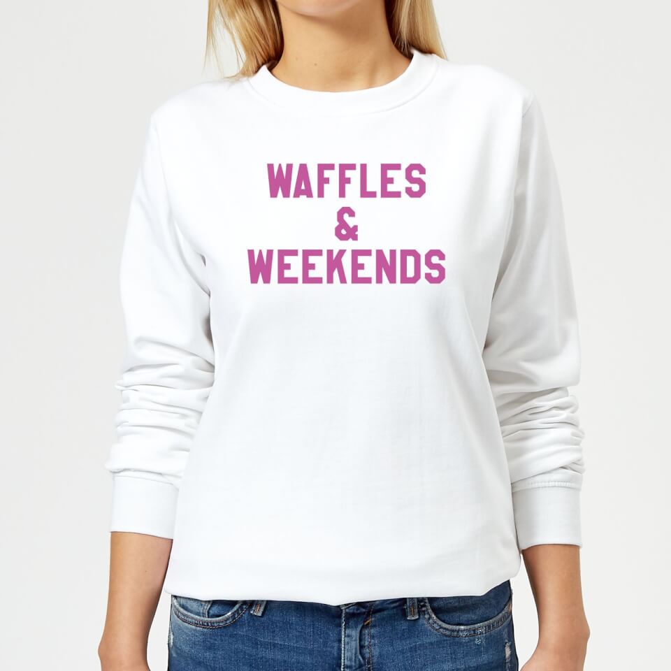 Waffles and Weekends Women's Sweatshirt - White