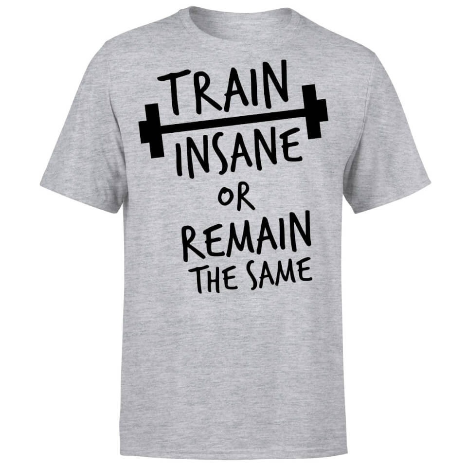 Train Insane or Remain the Same T-Shirt - Grey
