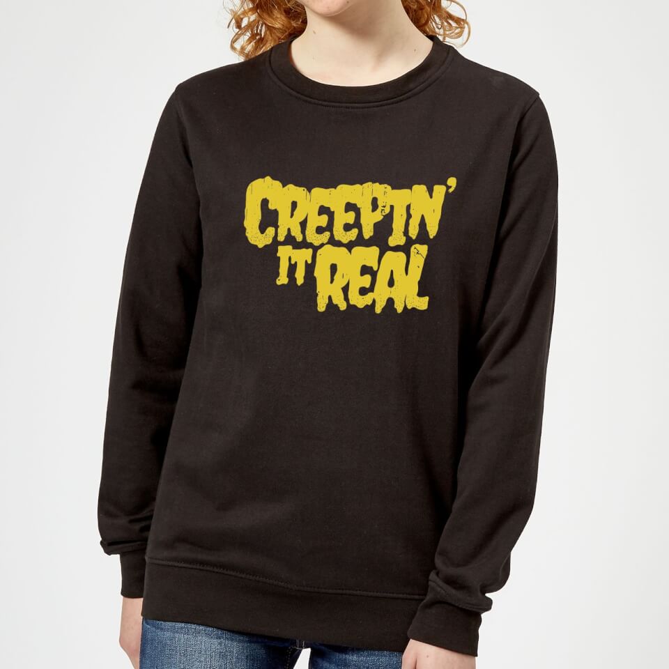 Creepin it Real Women's Sweatshirt - Black