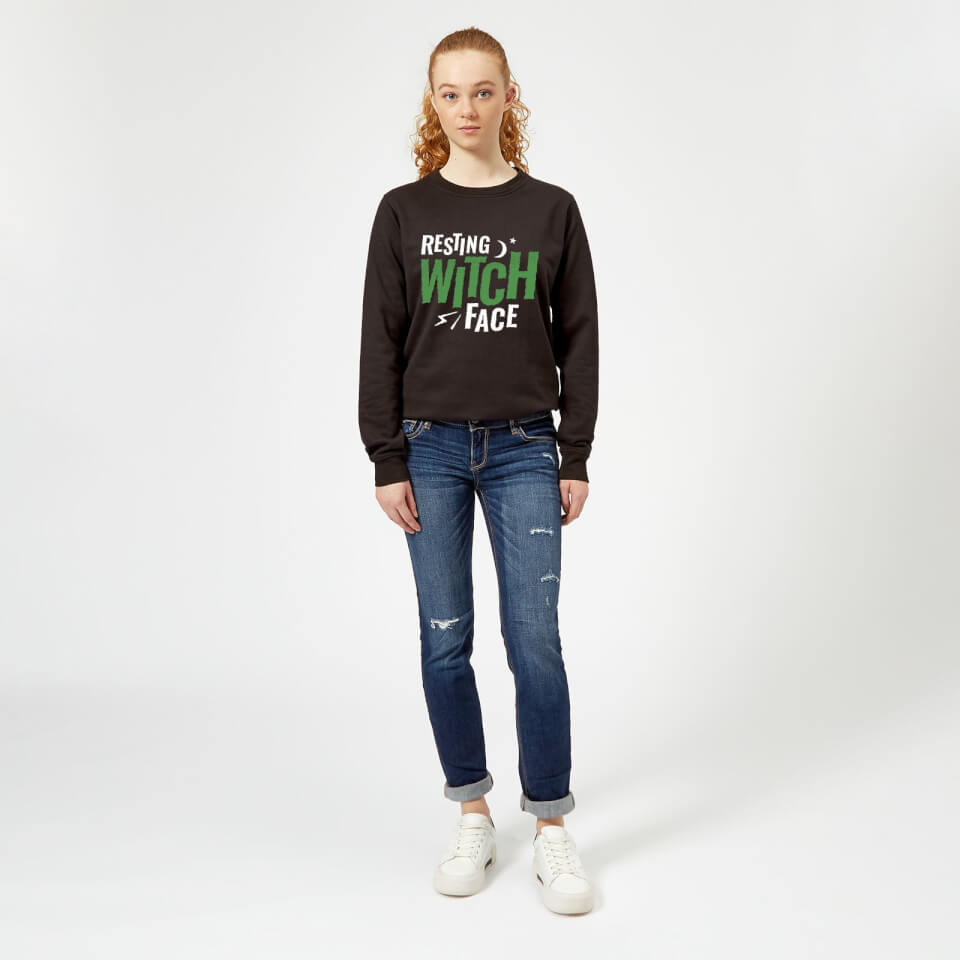 Resting Witch Face Women's Sweatshirt - Black 1