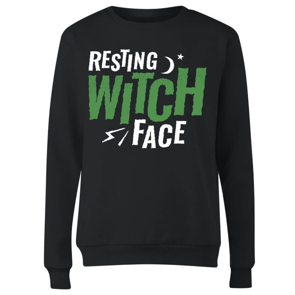 Resting Witch Face Women's Sweatshirt - Black 2