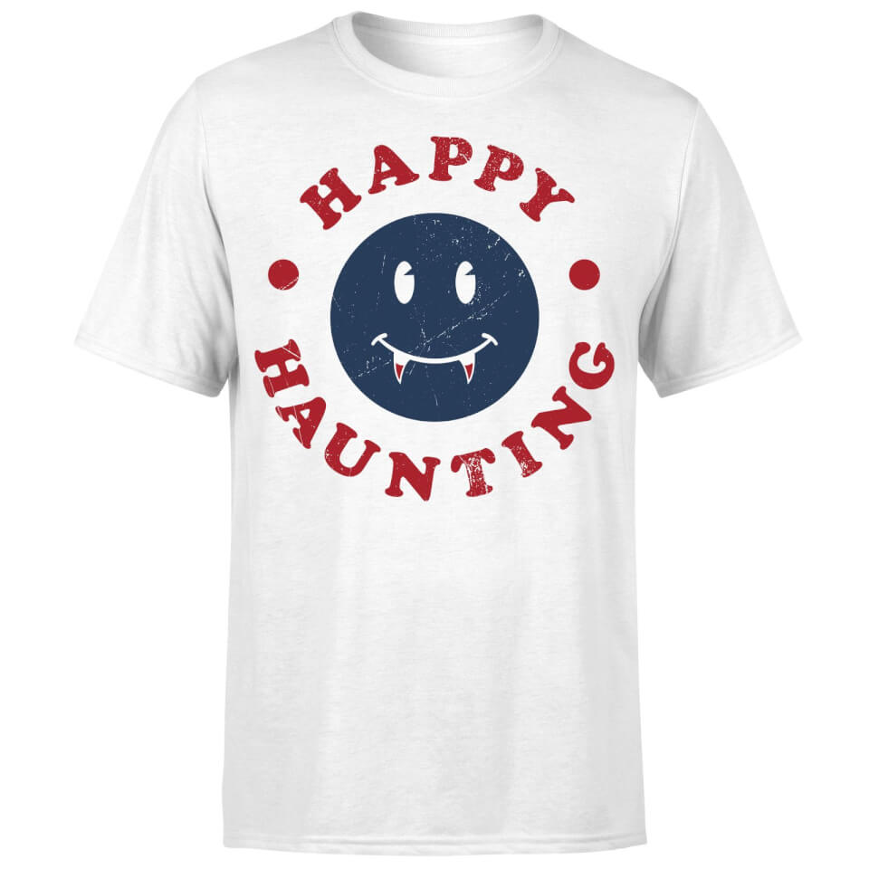 Happy Haunting Fang T-Shirt - White