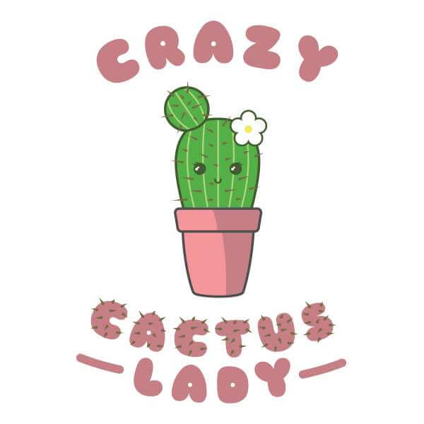 Crazy Cactus Lady Women's Sweatshirt - White 0