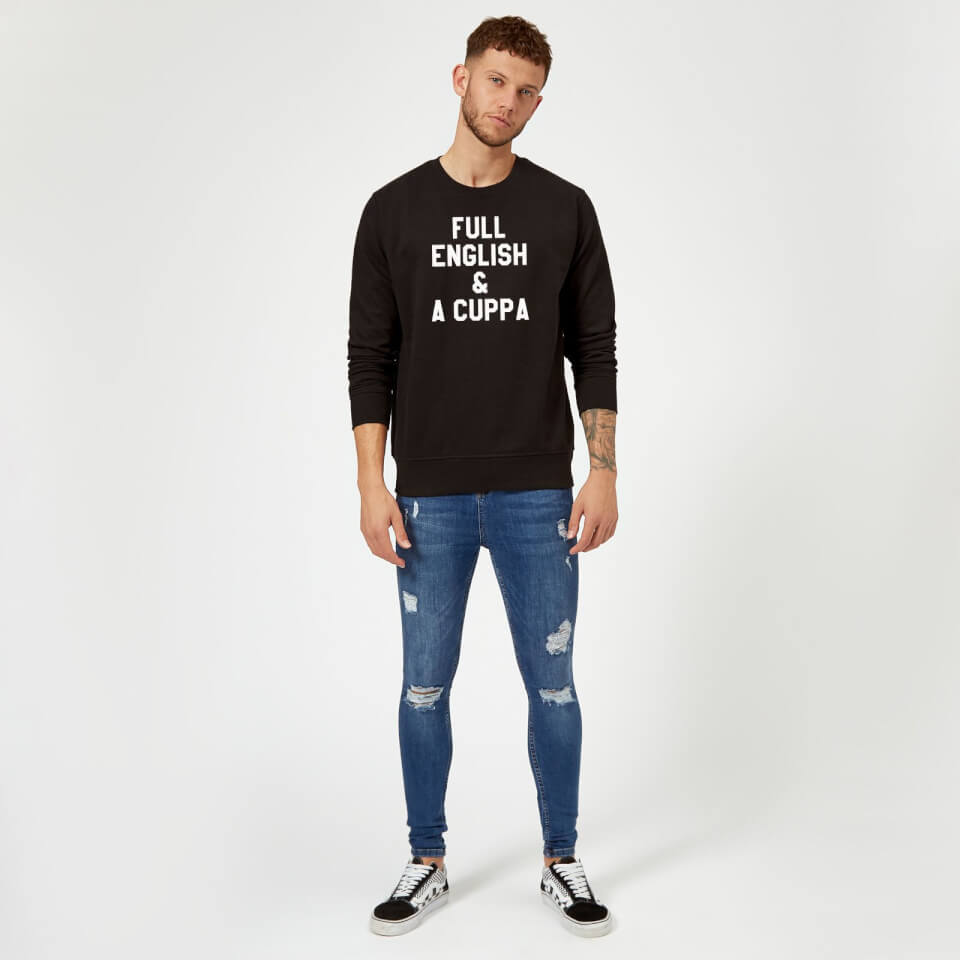 Full English and a Cuppa Sweatshirt - Black 1