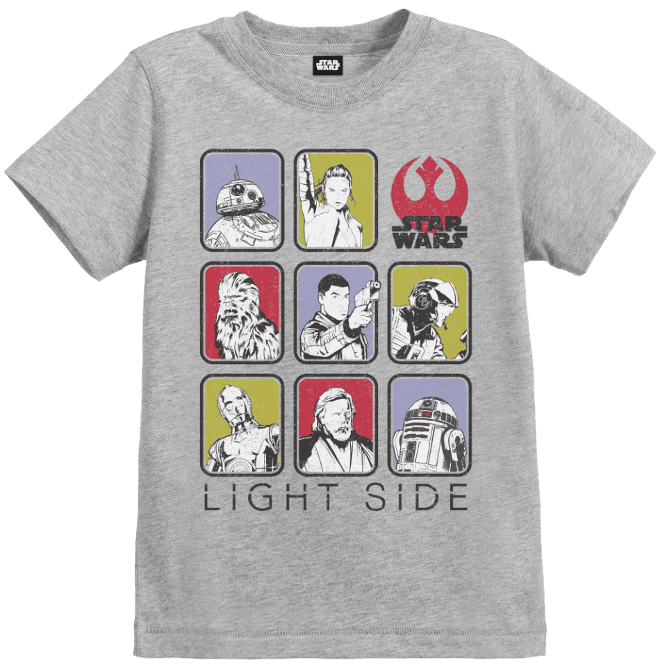 Star Wars The Last Jedi Light Side Kids' Grey T-Shirt