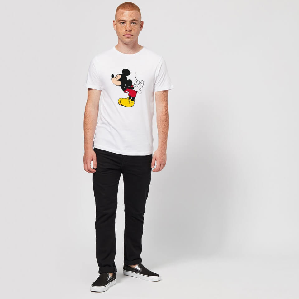 Disney Mickey Mouse Mickey Split Kiss T-Shirt - White 1