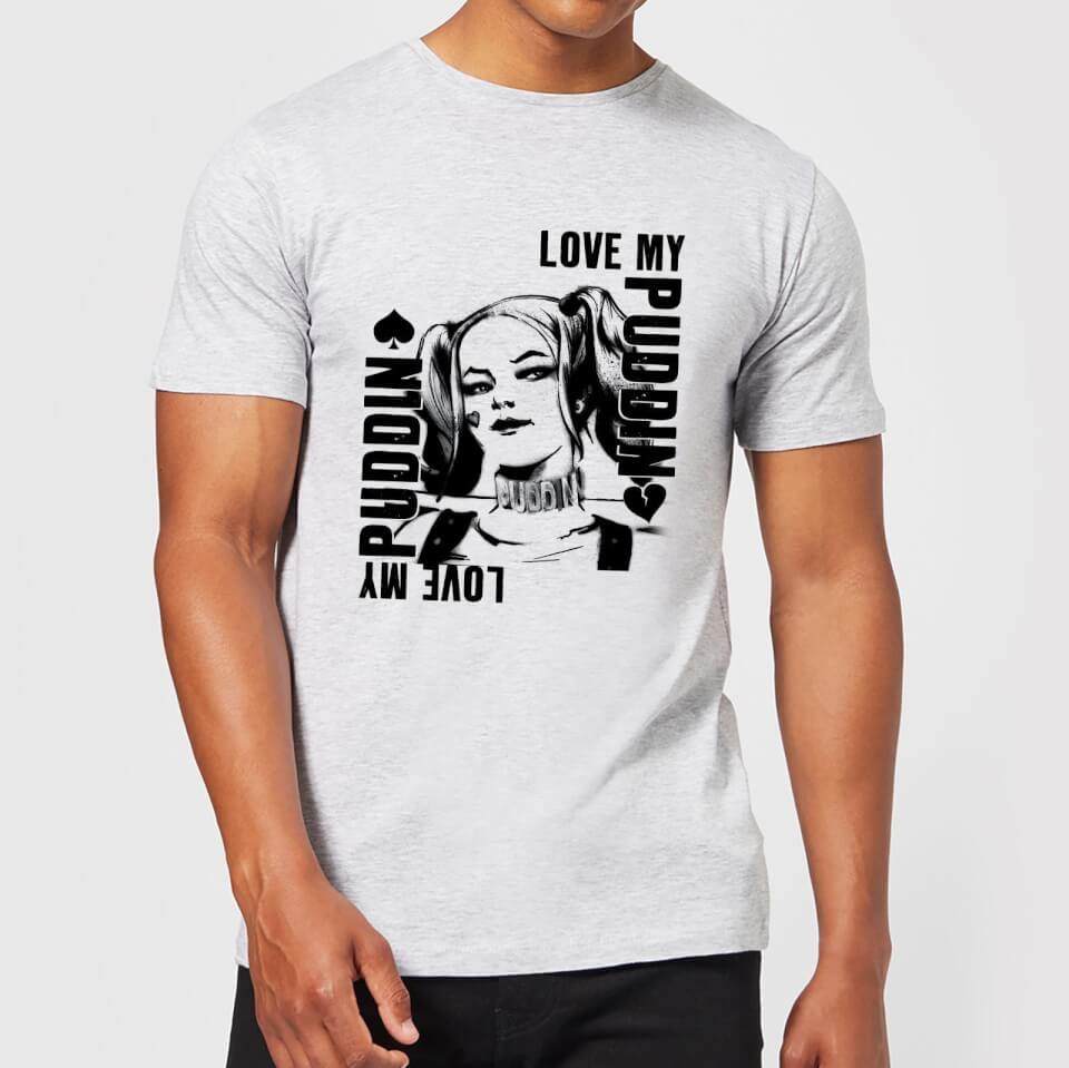 DC Comics Suicide Squad Harley Love Puddin T-Shirt - Grey