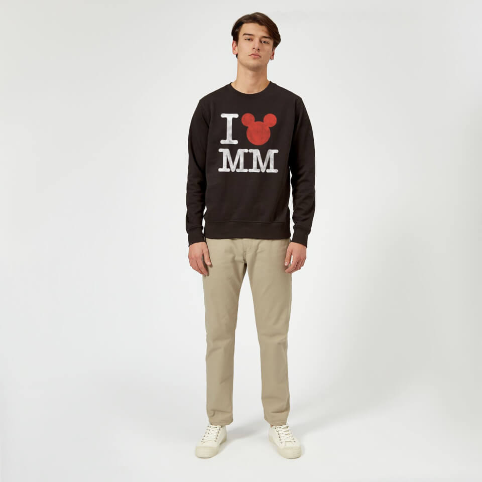 Disney Mickey Mouse I Heart MM Sweatshirt - Black 1