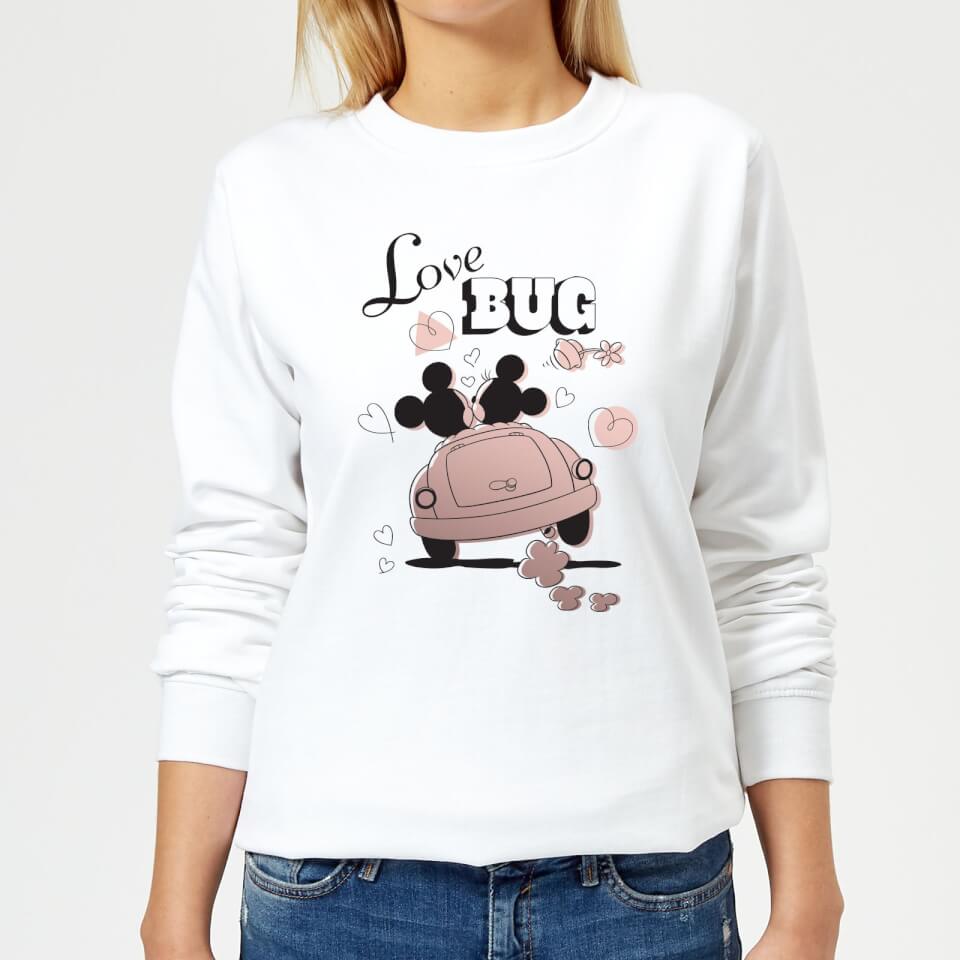 Disney Mickey Mouse Love Bug Women's Sweatshirt - White