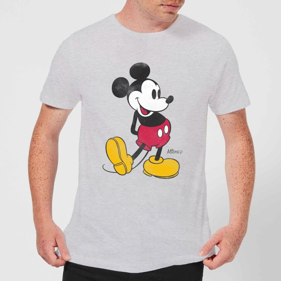 Disney Mickey Mouse Classic Kick T-Shirt - Grey