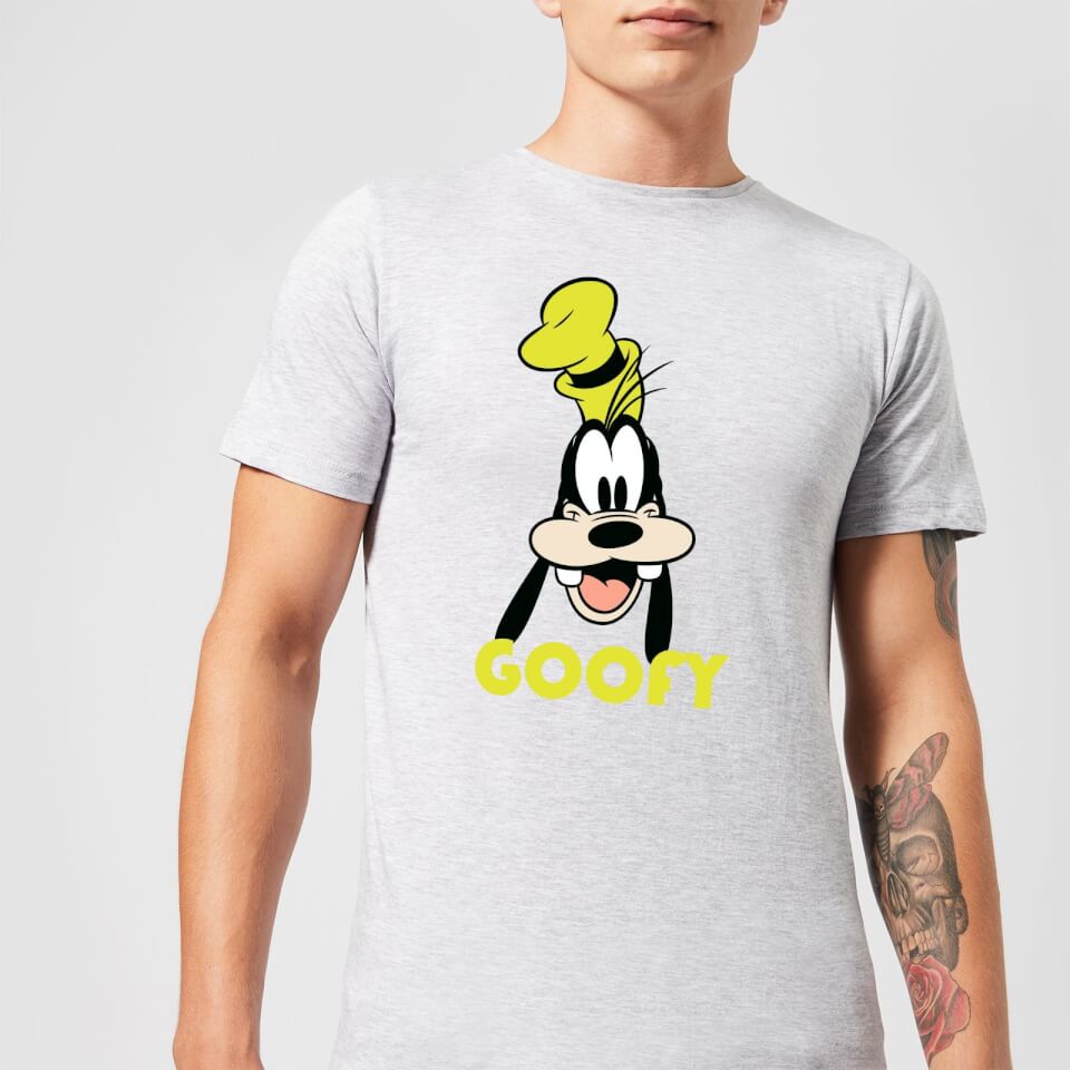 Disney Mickey Mouse Goofy Face T-Shirt - Grey