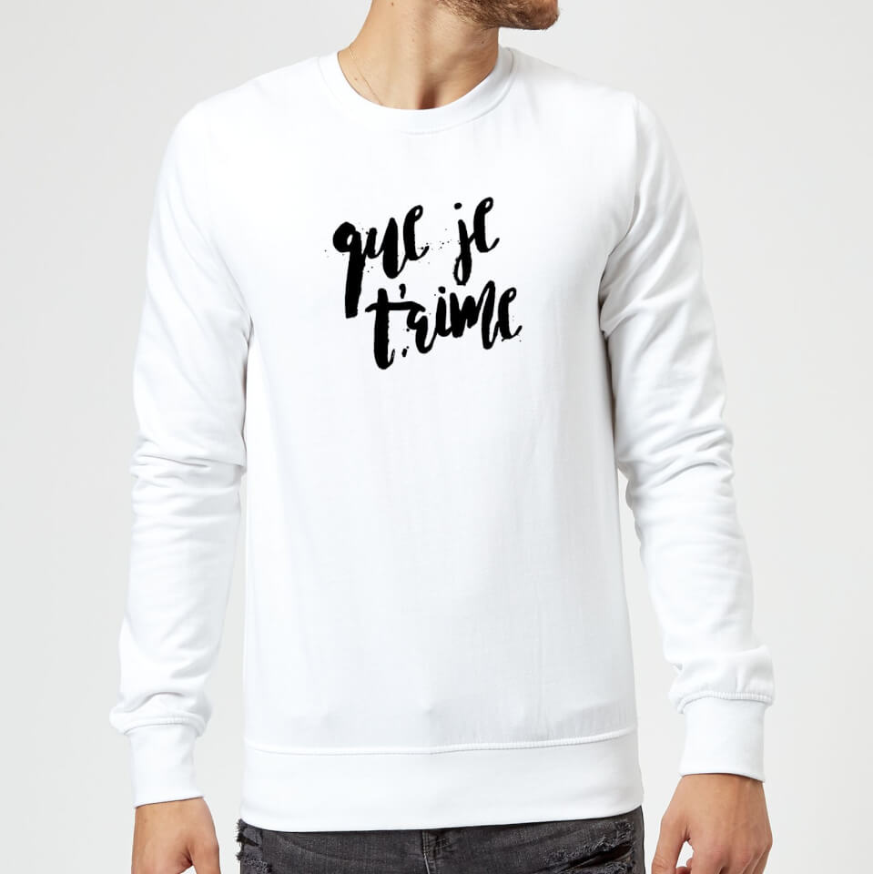Que Je T’aime Sweatshirt - White