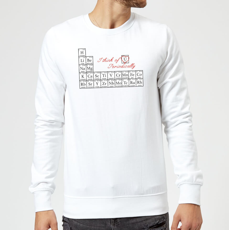 I Think Of You Periodically Sweatshirt - White