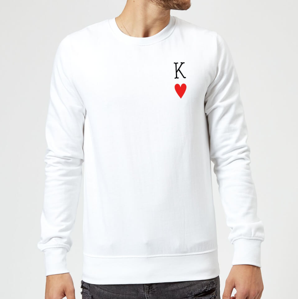 King Of Hearts Sweatshirt - White