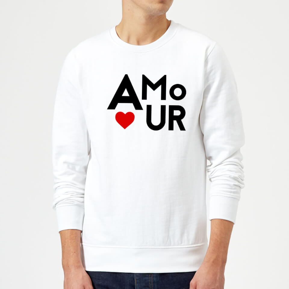 Amour Block Sweatshirt - White