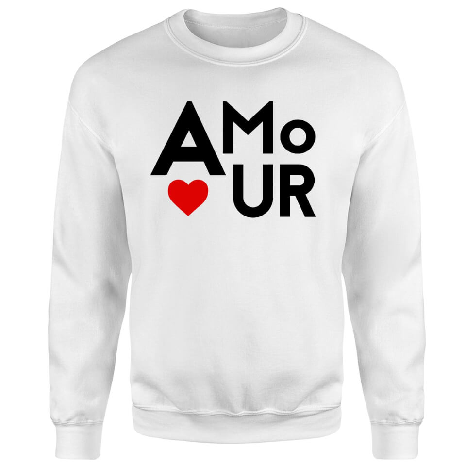 Amour Block Sweatshirt - White 2