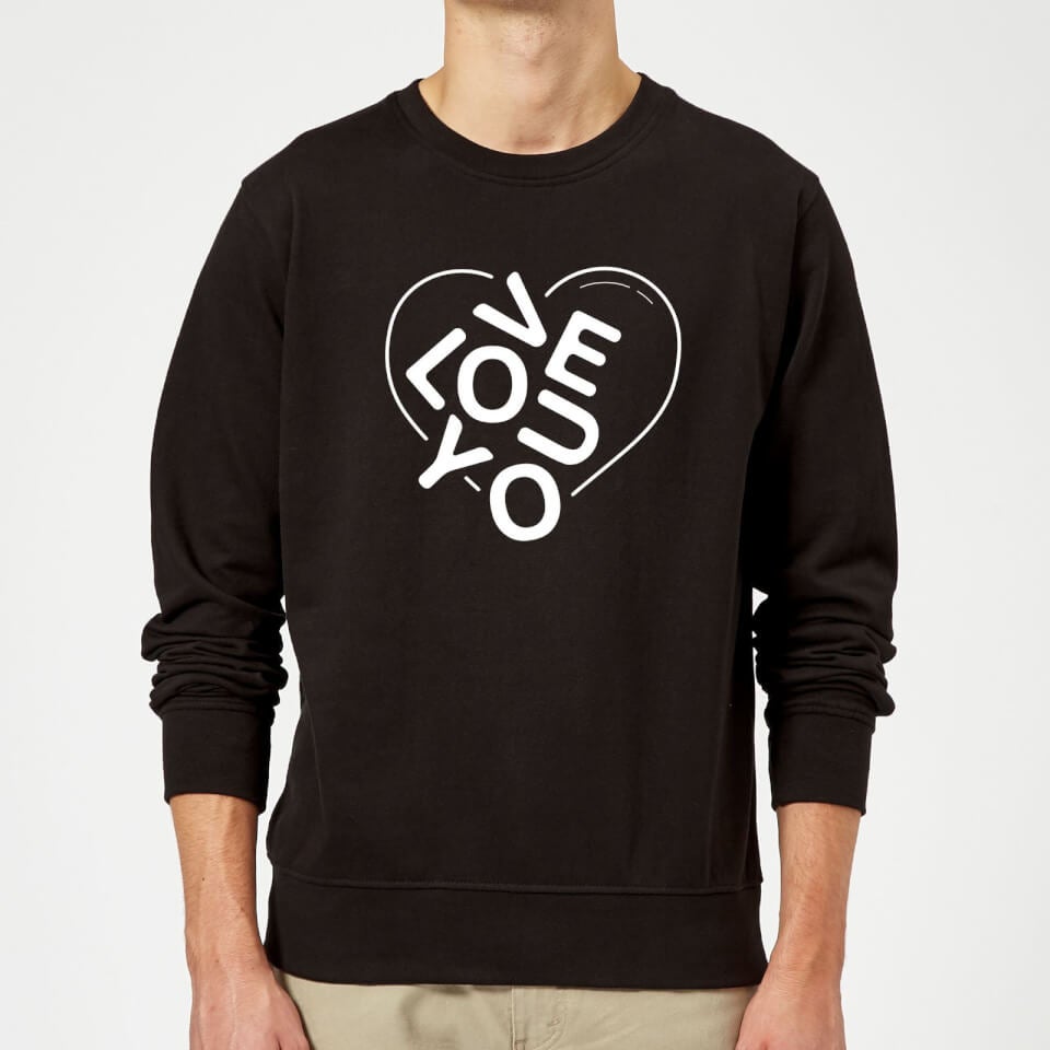 Love You Jumble Sweatshirt - Black