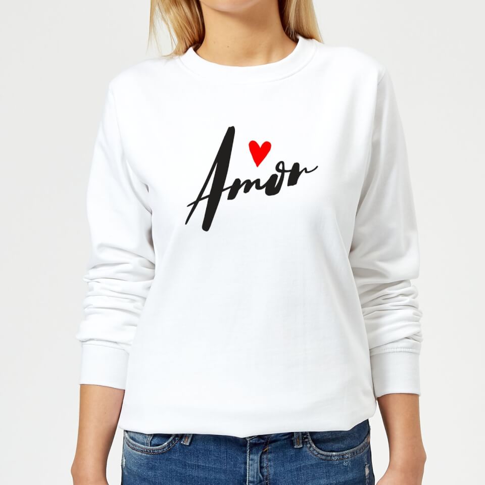 Amor Women's Sweatshirt - White