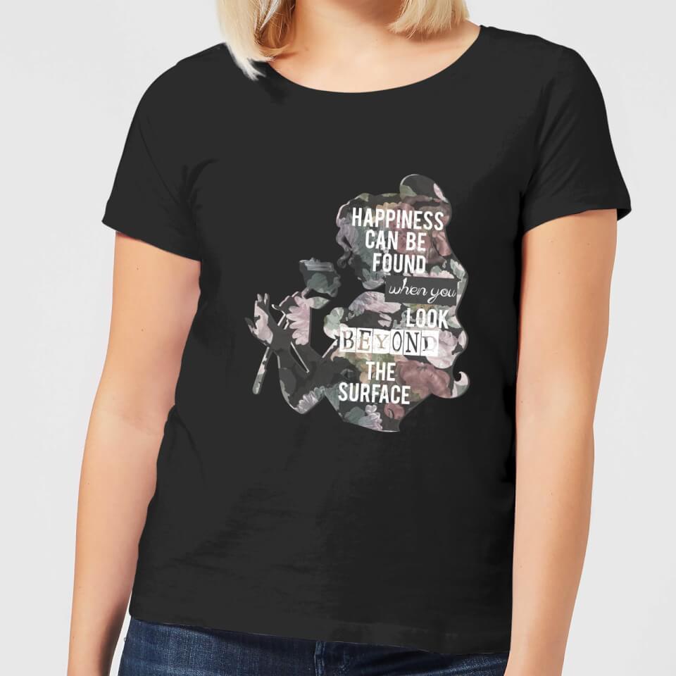 Disney Beauty And The Beast Happiness Women's T-Shirt - Black