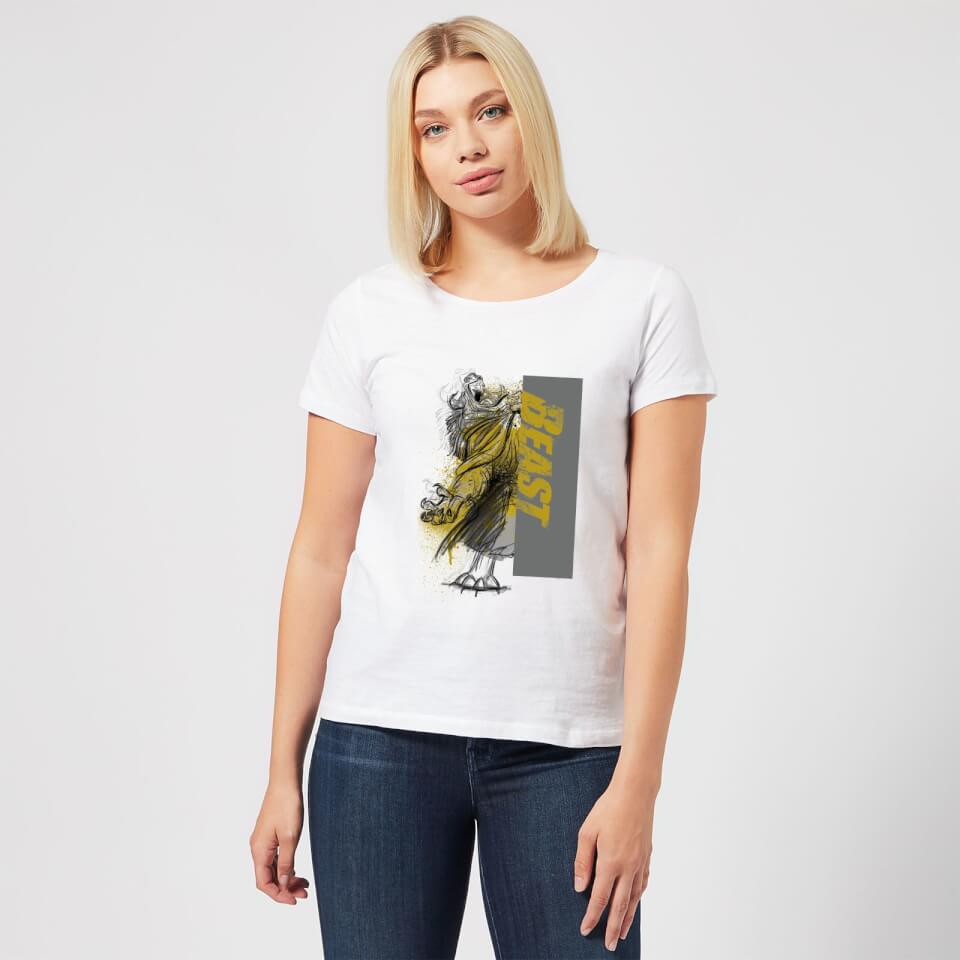 Disney Beauty And The Beast Rage Women's T-Shirt - White 1