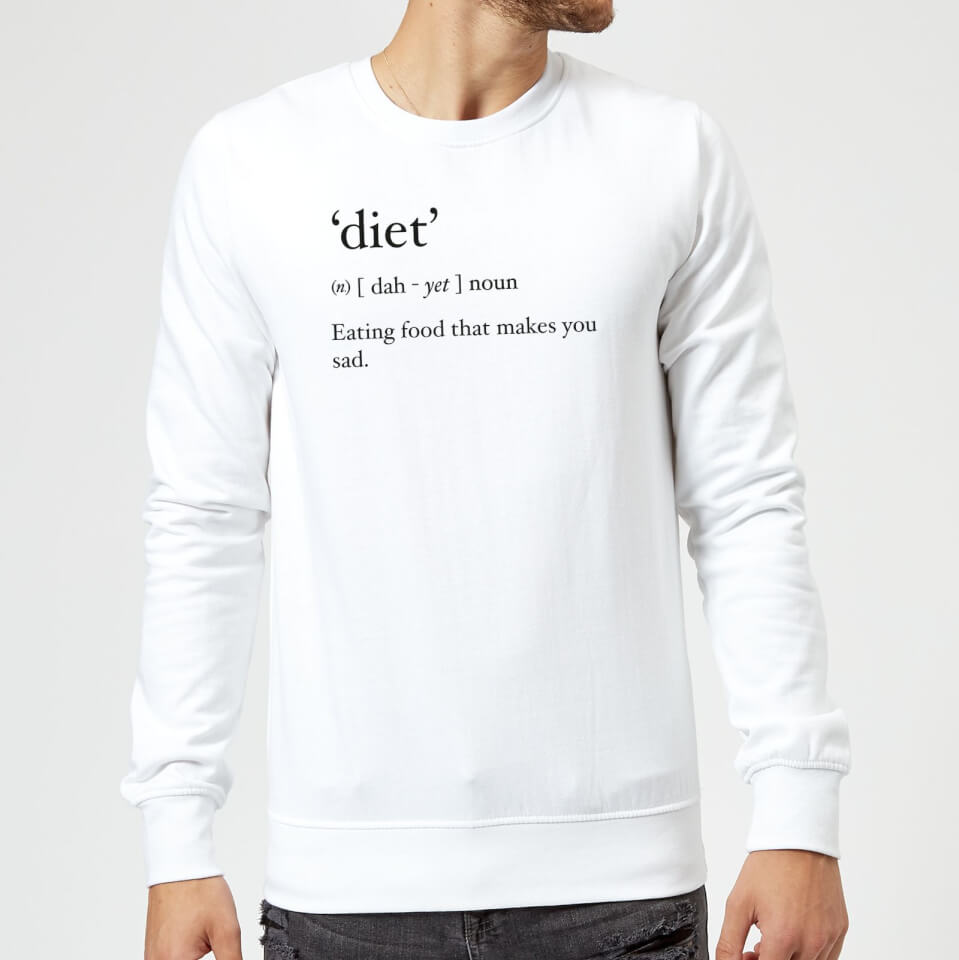Dictionary Diet Sweatshirt - White