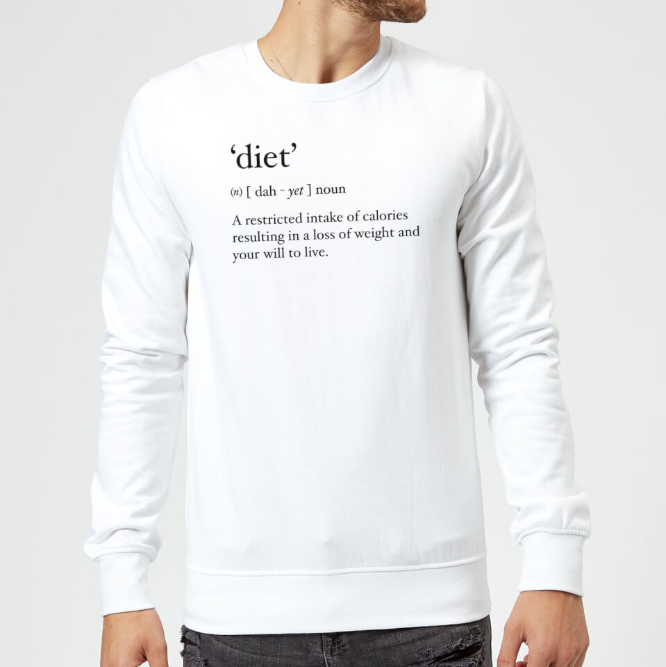 Dictionary Diet Sweatshirt - White
