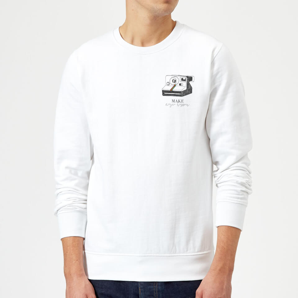 Make Magic Happen Sweatshirt - White