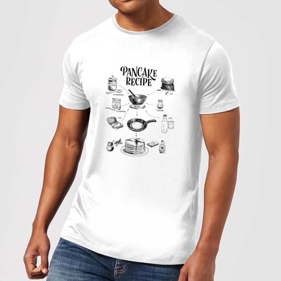 Pancake Recipe T-Shirt - White