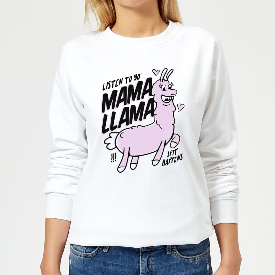 MamaLlama Women's Sweatshirt - White