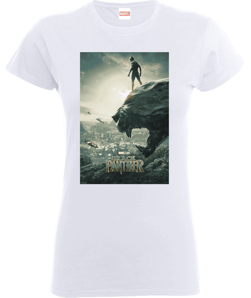 Black Panther Poster Women's T-Shirt - White
