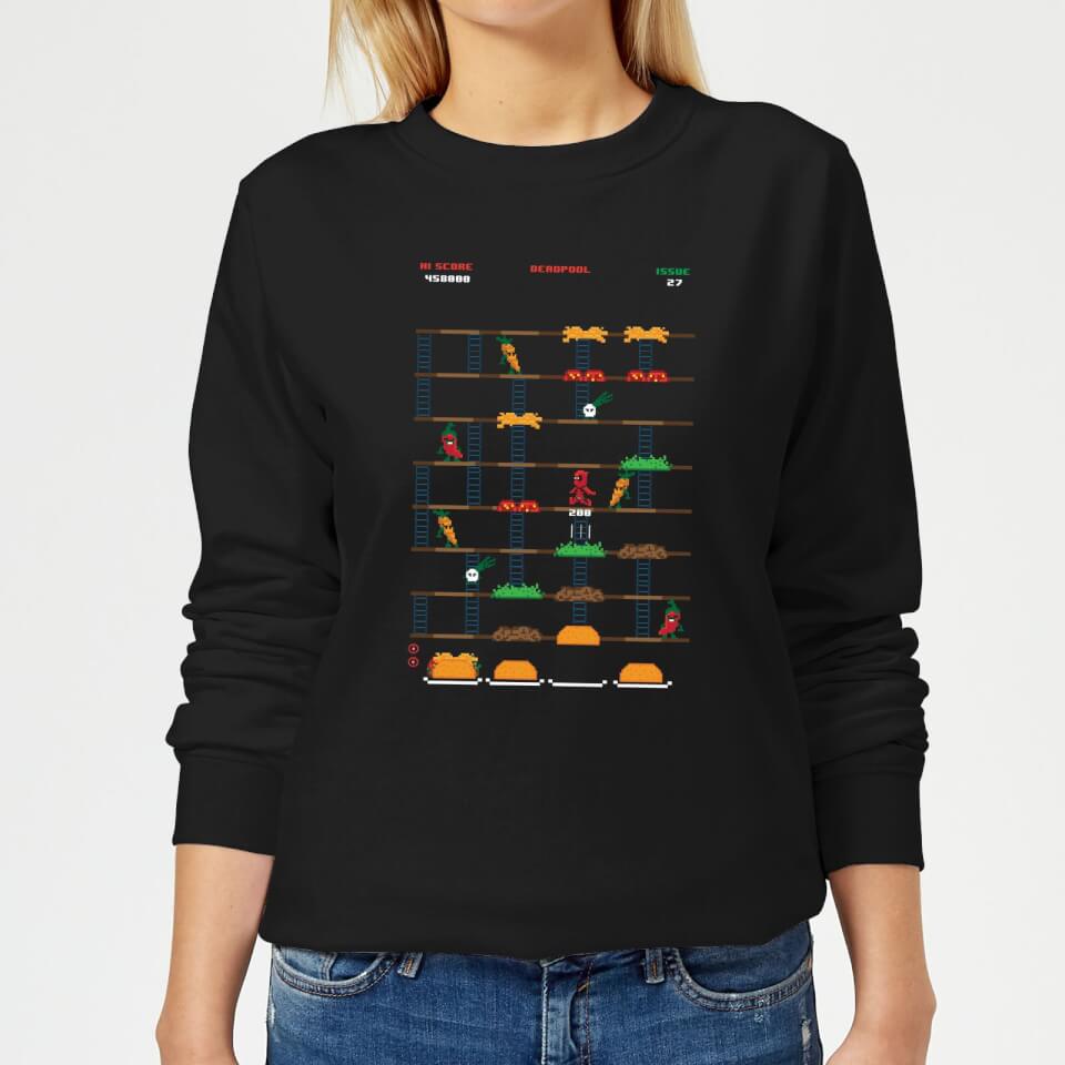Marvel Deadpool Retro Game Women's Sweatshirt - Black