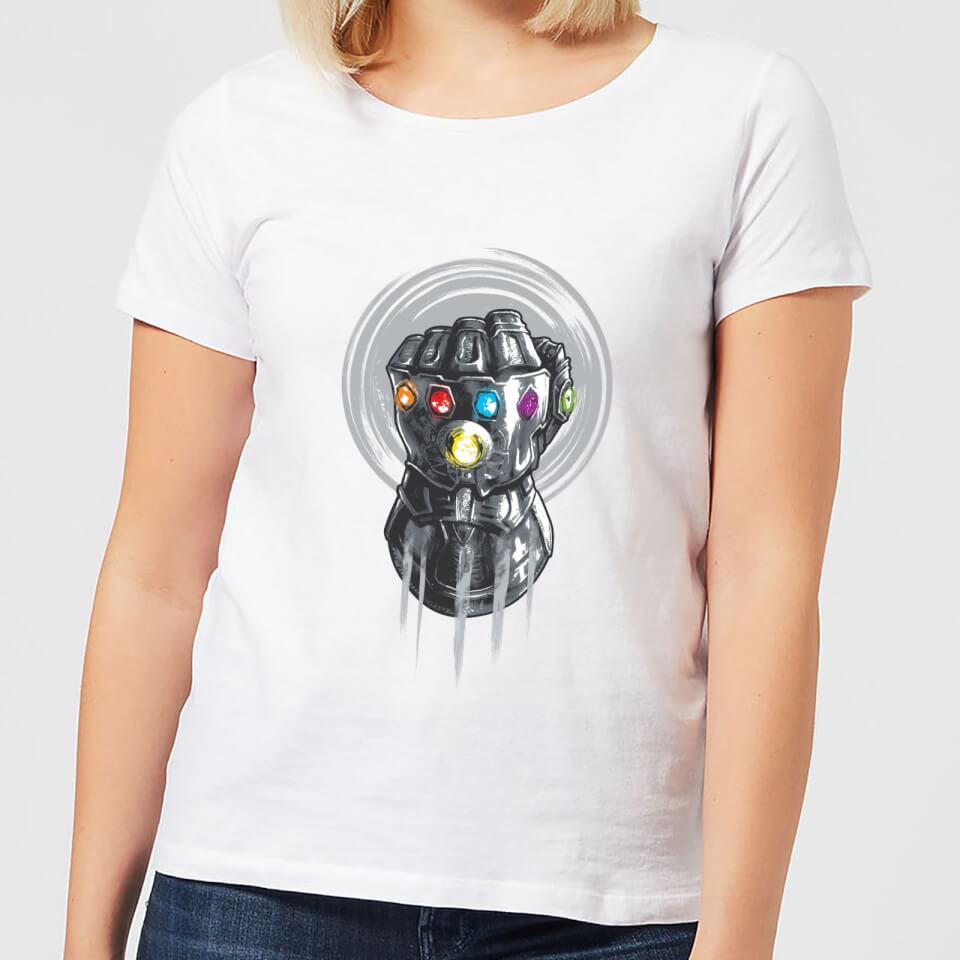 Marvel Avengers Infinity War Thanos Infinite Power Fist Women's T-Shirt - White
