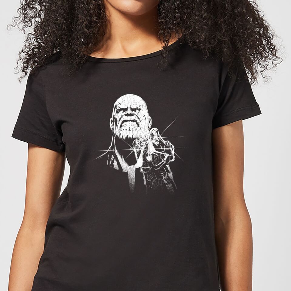 Marvel Avengers Infinity War Fierce Thanos Women's T-Shirt - Black