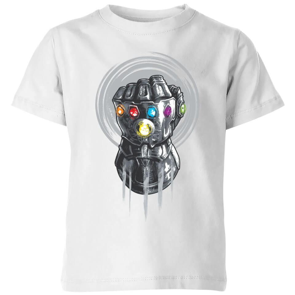 Marvel Avengers Infinity War Thanos Infinite Power Fist Kids' T-Shirt - White