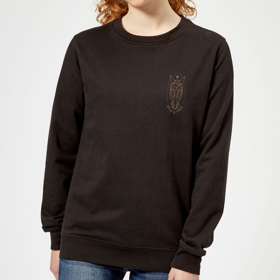 Wild And Free Women's Sweatshirt - Black