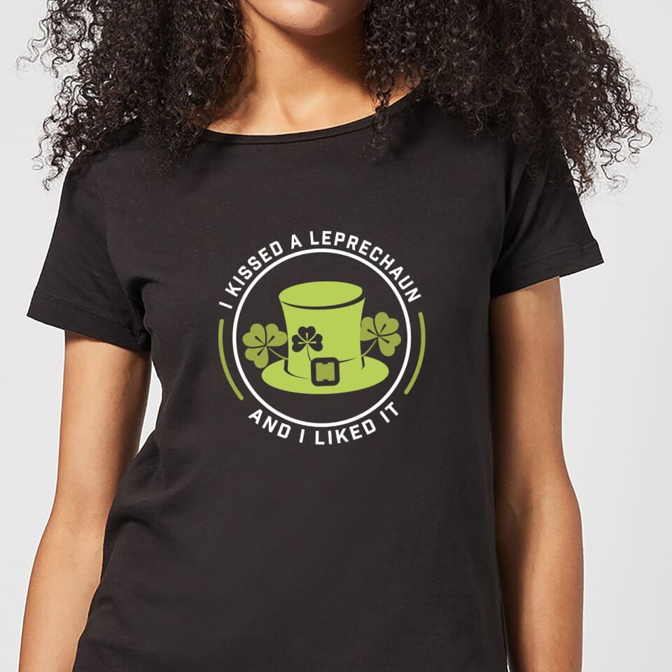 I Kissed A Leprachaun And I Liked It Women's T-Shirt - Black