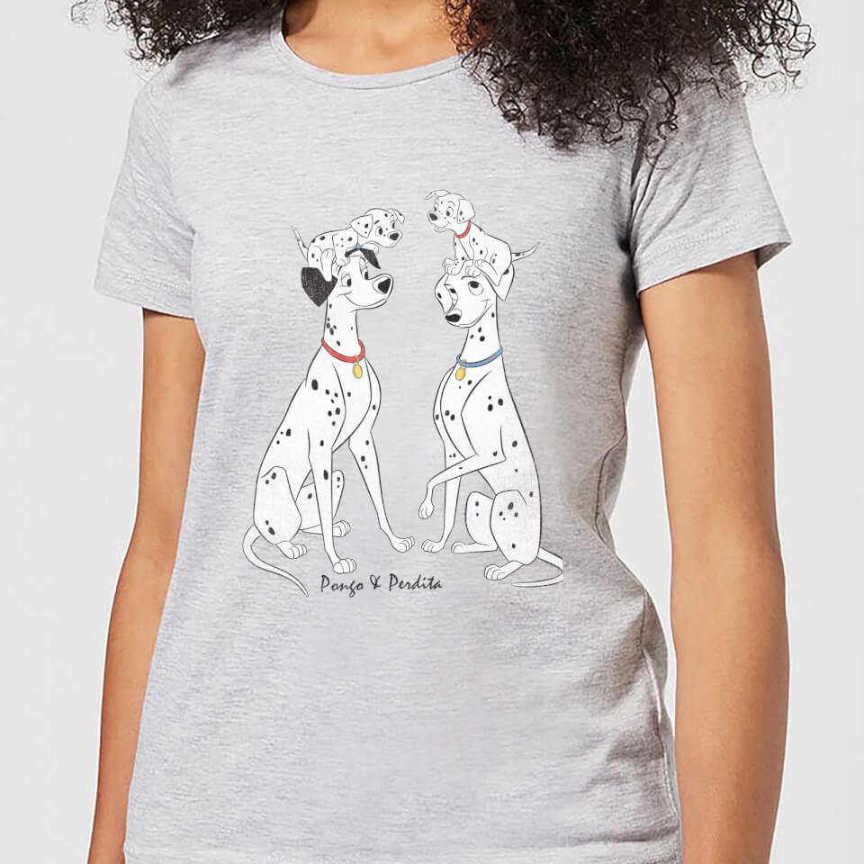 Disney 101 Dalmations Pongo & Perdita Classic Women's T-Shirt - Grey