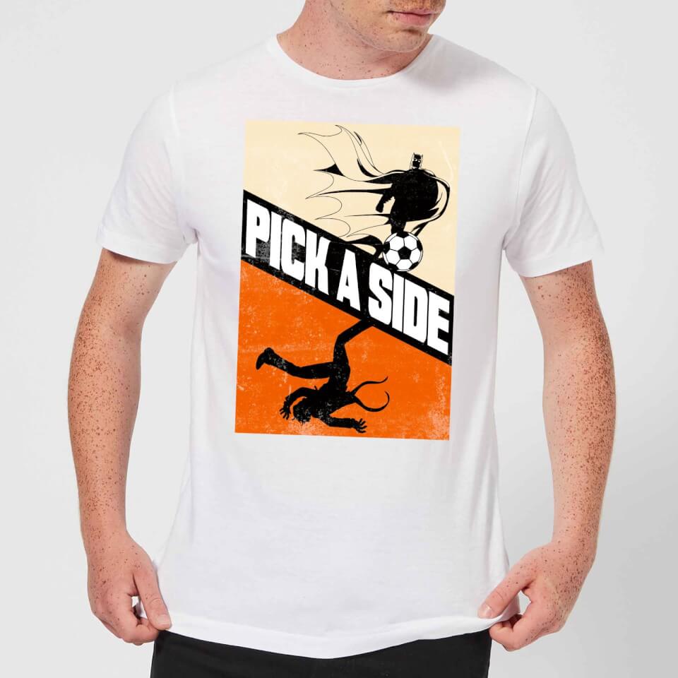 DC Comics Batman Football Pick A Side T-Shirt in White