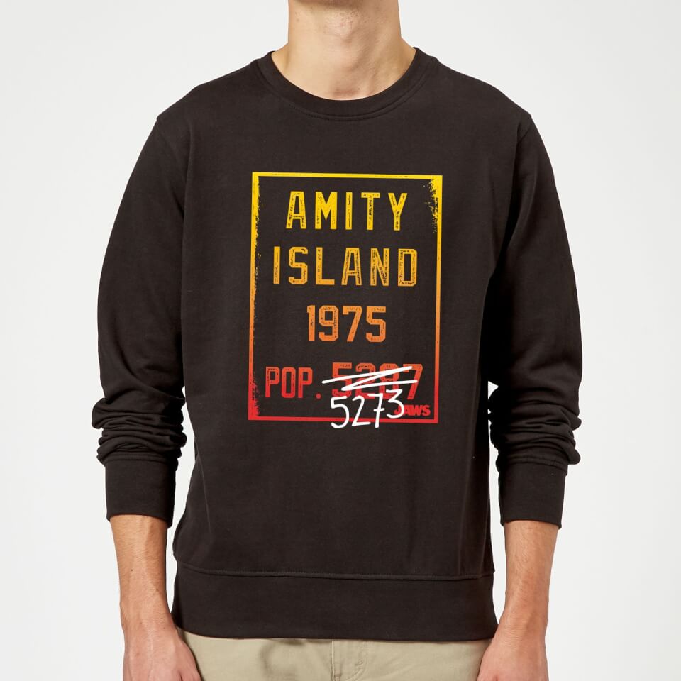 Jaws Amity Population Sweatshirt - Black