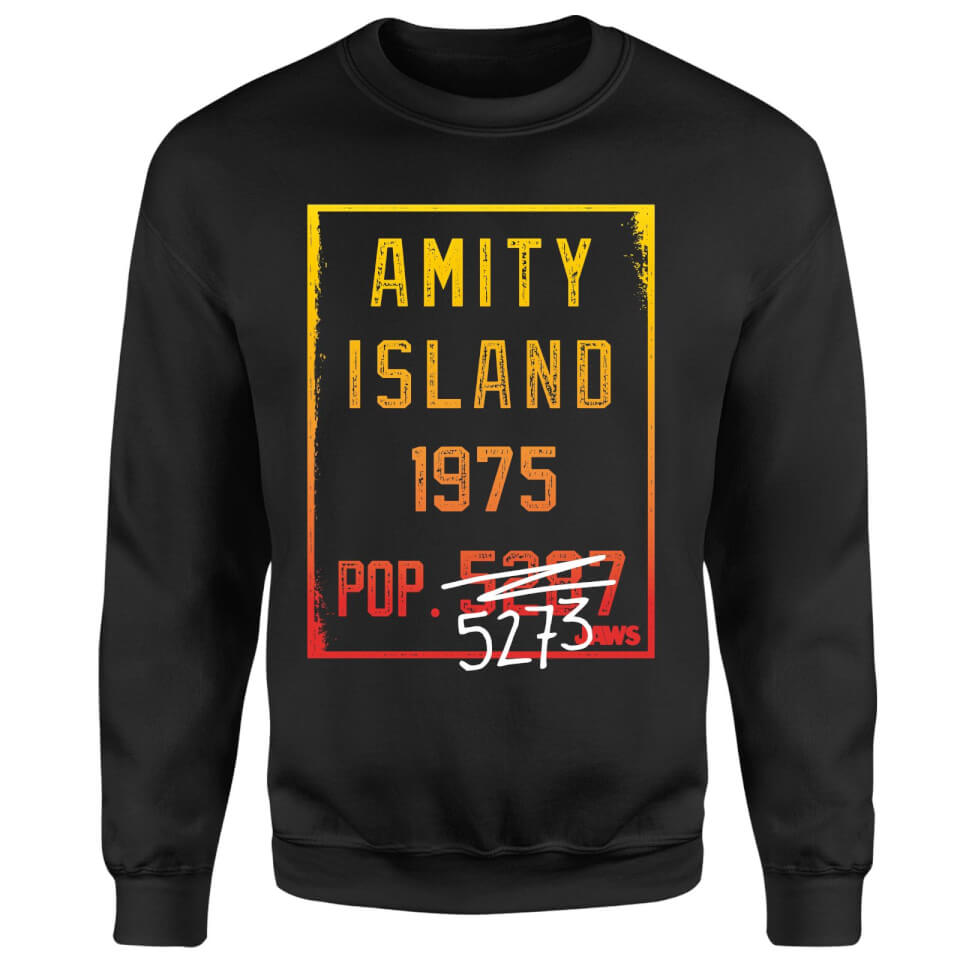 Jaws Amity Population Sweatshirt - Black 2