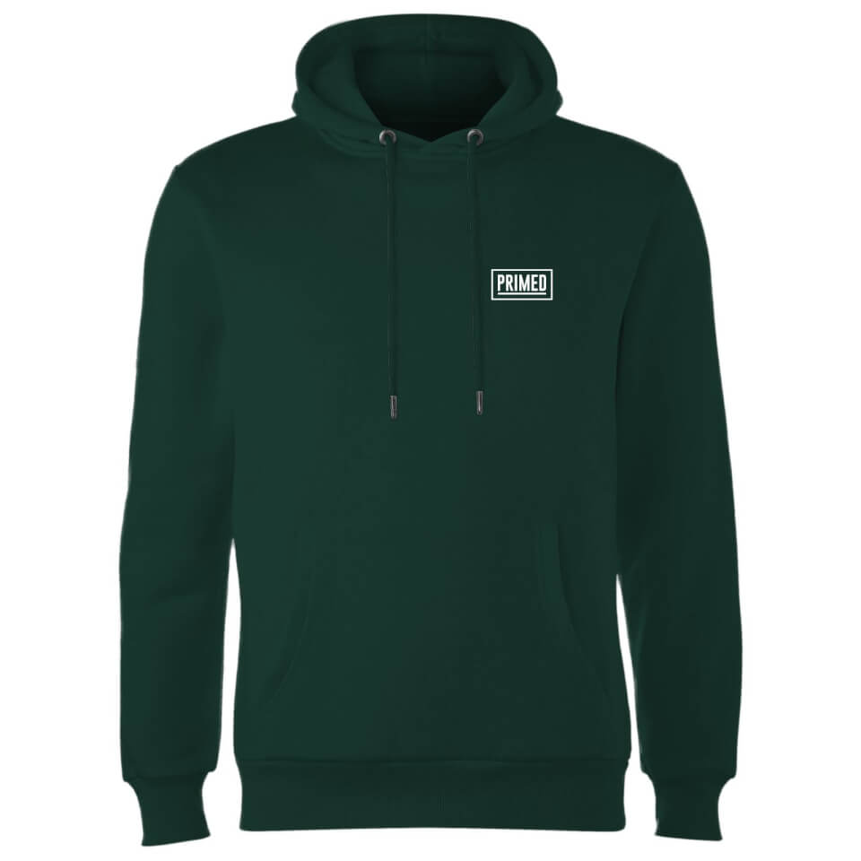 Primed Chest Logo Hoodie - Forest Green