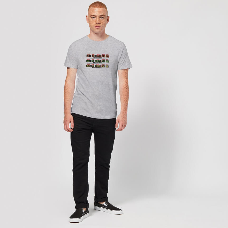 Back To The Future Destination Clock T-Shirt - Grey 1